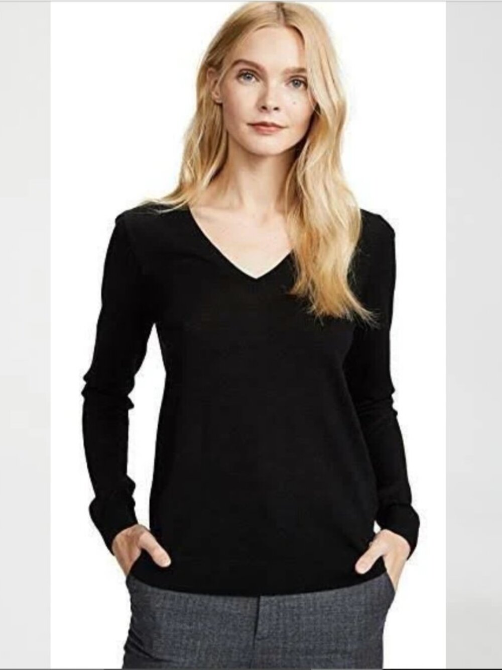 Club Monaco "Agnes" Merino Wool V-neck